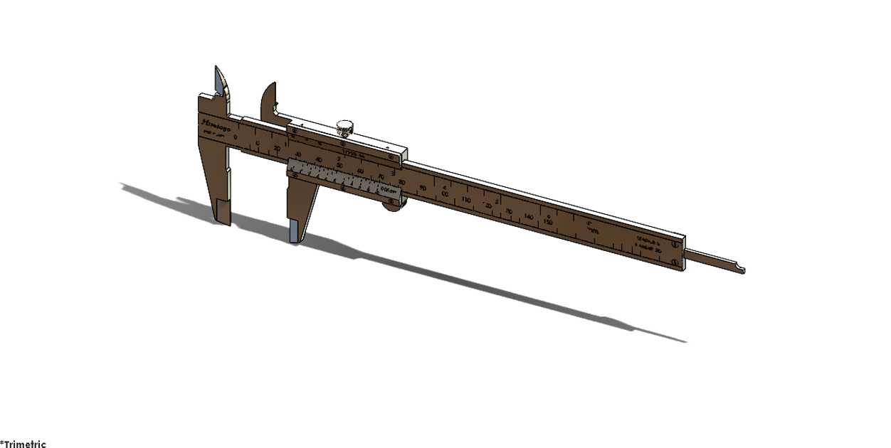 Solidworks制作游标卡尺